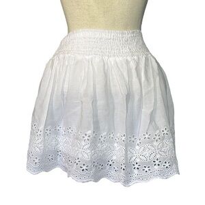 Nolita mini skirt 100% cotton, size medium, white